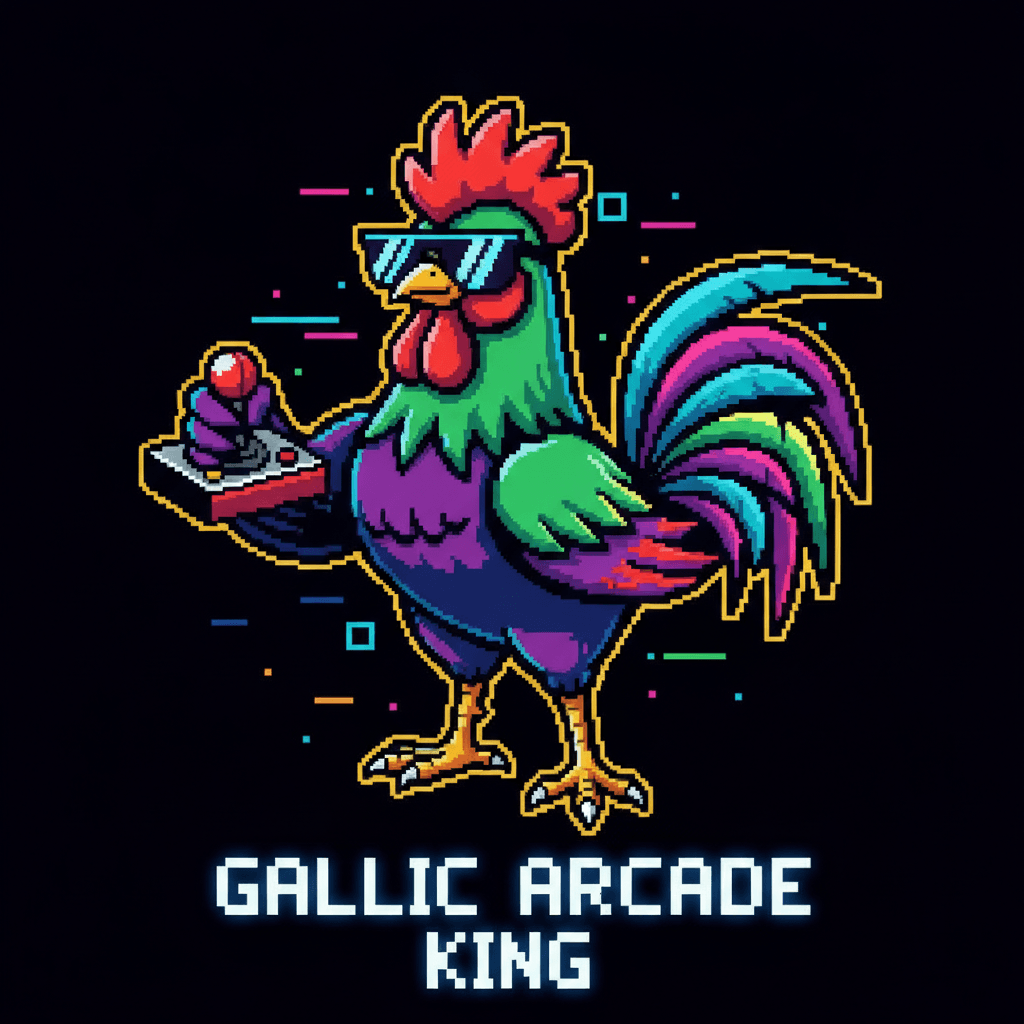 Coq Pixel Mascot